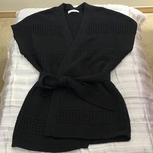 Old Navy short-sleeved cardigan sweater with tie.